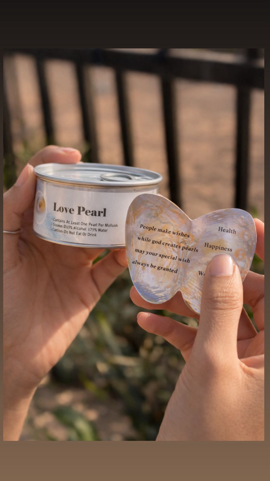 Freshwater Shell Canned Oyster Ocean Love Real Pearl Necklace Set