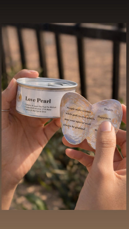 Freshwater Shell Canned Oyster Ocean Love Real Pearl Necklace Set